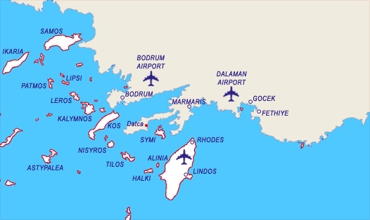 map dodacanese